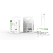 Cabo de dados USB para Micro 18W 1m - Branco - MX0002 BL