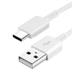 Cabo USB para Type-C 3A 1.2m – Carregamento Rápido, Branco