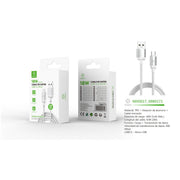Cable de datos USB a Micro 18W 3m-blanco - MX0017 BL