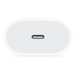 Carregador Apple Type-C 20W, Adaptador de Energia Rápido, Branco