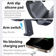 Car Holder Compatible with Round Air Outlets, 4.8-7.0 Inch Phone