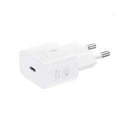 Carregador Rápido Type-C 25W 3A , Priza USB-C Turbo, Branco