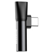 Baseus Audio Converter adapter from USB-C to USB-C port + 3.5 mm headphone jack black