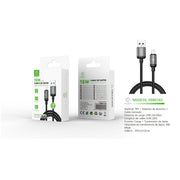Cable de datos USB a Lightning 15W 2m-negro - MX0016 NE