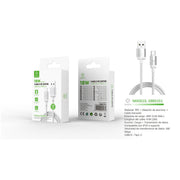 Cable de datos USB a tipo C 18 W 2 m blanco - MX0015 BL