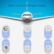Universal Adapter EU, UK, US, AUS - Yesido (MC09) - Black