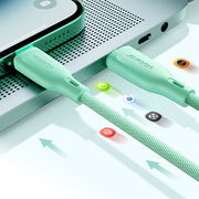 Joyroom Multi-Color Series S-A34 USB-A to Lightning 3A cable 1m - white