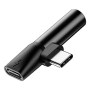 Baseus Audio Converter adapter from USB-C to USB-C port + 3.5 mm headphone jack black