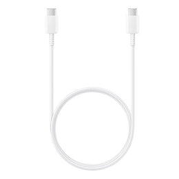 Cabo USB-C para USB-C 3A 1m, Carregamento Rápido e Transferência de Dados, Branco