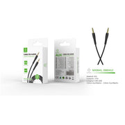 Cable de Audio 3.5mm Aux a 3.5mm Aux 2m-Negro - MX0041 NE