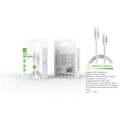 Cable de datos Tipo-C a Tipo-C 60W 1,5 m - blanco - MX0029 BL