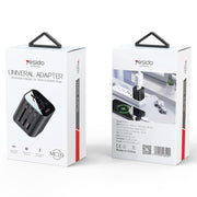 Universal Adapter EU, UK, US, AUS - Yesido (MC09) - Black