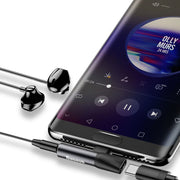 Baseus Audio Converter adapter from USB-C to USB-C port + 3.5 mm headphone jack black