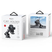 Car Mount for Dashboard and Windshield - Black