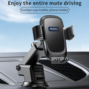 Car Mount for Dashboard and Windshield - Black