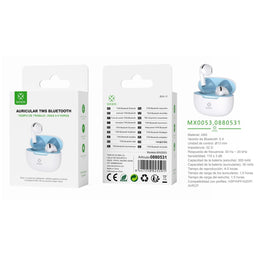 Auriculares TWS V5.3 JL6983D2 300 mAh/30mAh - Blanco - MX0053 BL