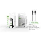 Cable de datos Tipo-C a Lightning 30W 3m - Negro - MX0025 NE