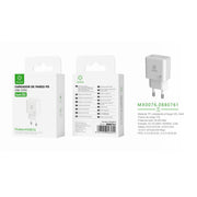Cargador de pared UE ¨2nico PD GaN 20 W sin cable - blanco - MX0076 BL