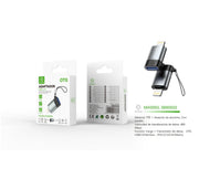 Adaptador USB/F a Lightning/M OTG - negro - MX0050