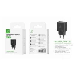 Cargador de pared GaN PD ¨2nico UE 20 W sin cable - negro - MX0076 NE