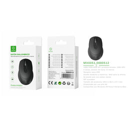 Raton inalambrico 2.4G 1000/1200/1600DPI 1pila AA (no incluida) - Negro (TG7319-MX) - MX0051