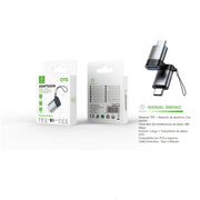 Adaptador USB/F a Tipo-C/M - negro - MX0046