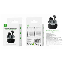 Auriculares TWS V5.4 JL6983D2 320 mAh/35mAh - Negro - MX0054 NE