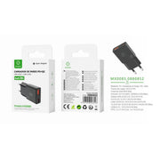 Cargador de pared UE QC+PD GaN 30 W sin cable negro - MX0085 NE